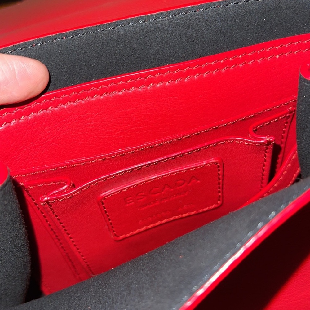 Escada Red cute sling bag Authentic with dust bag - Picture 6 of 16